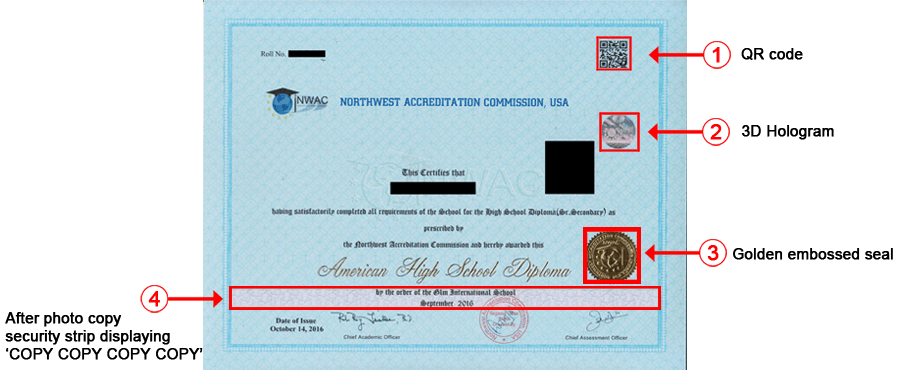 Sample Diploma Certificate